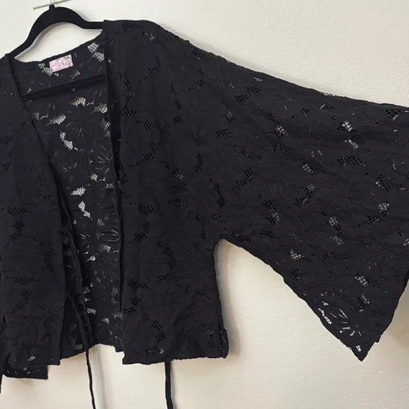 Free People Lace kimono jacket top - Picture 8 of 9